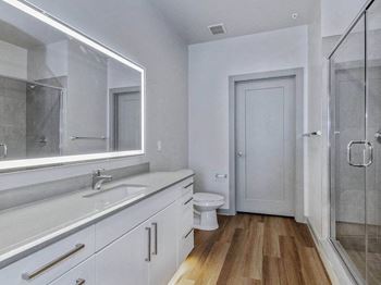 Shower at bathroom